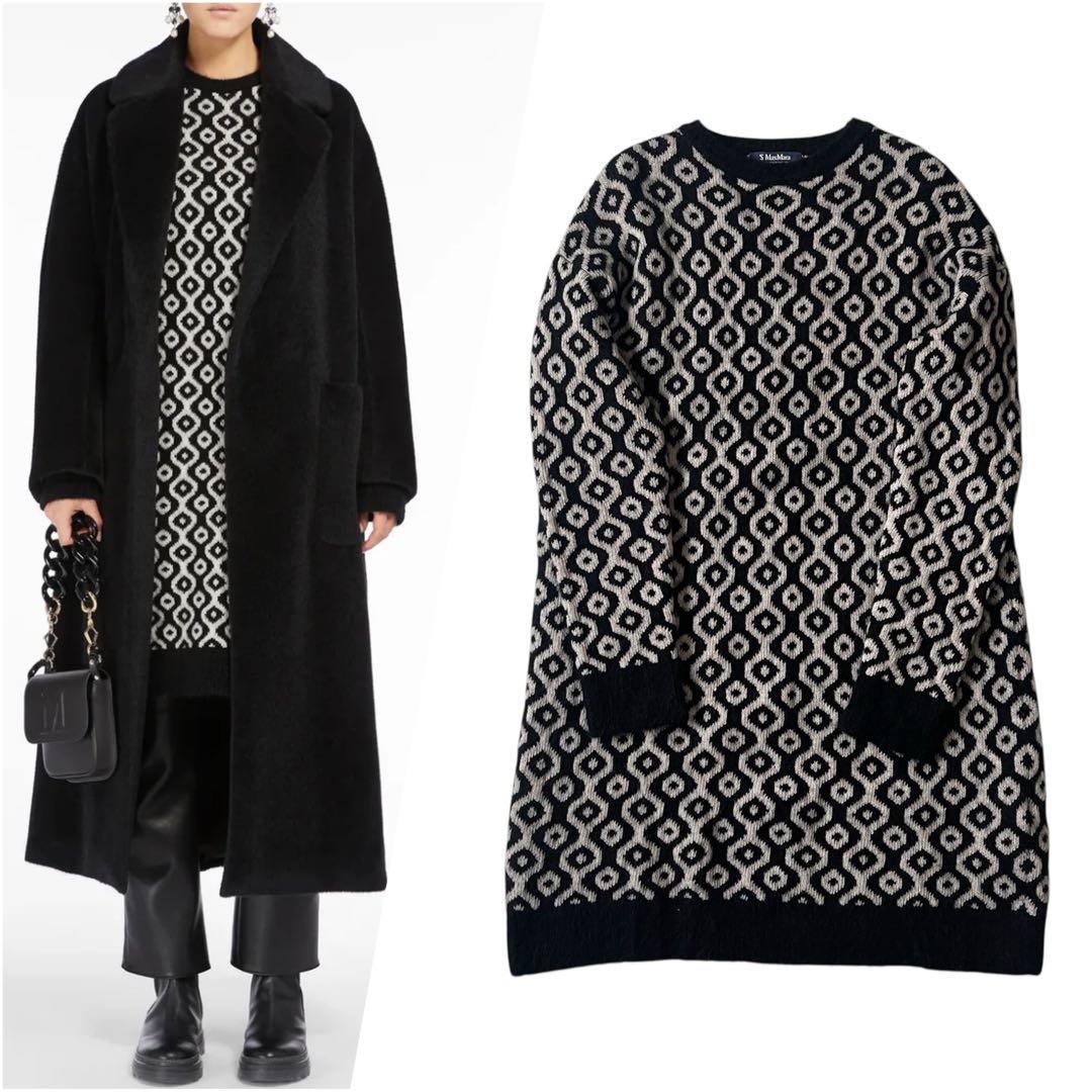 極美品 マックスマーラ カシミヤ ニットワンピース ロングニット M 2023