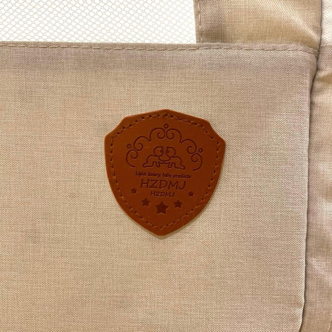 ベビーベッド　折りたたみ　HZDMJ ベージュ