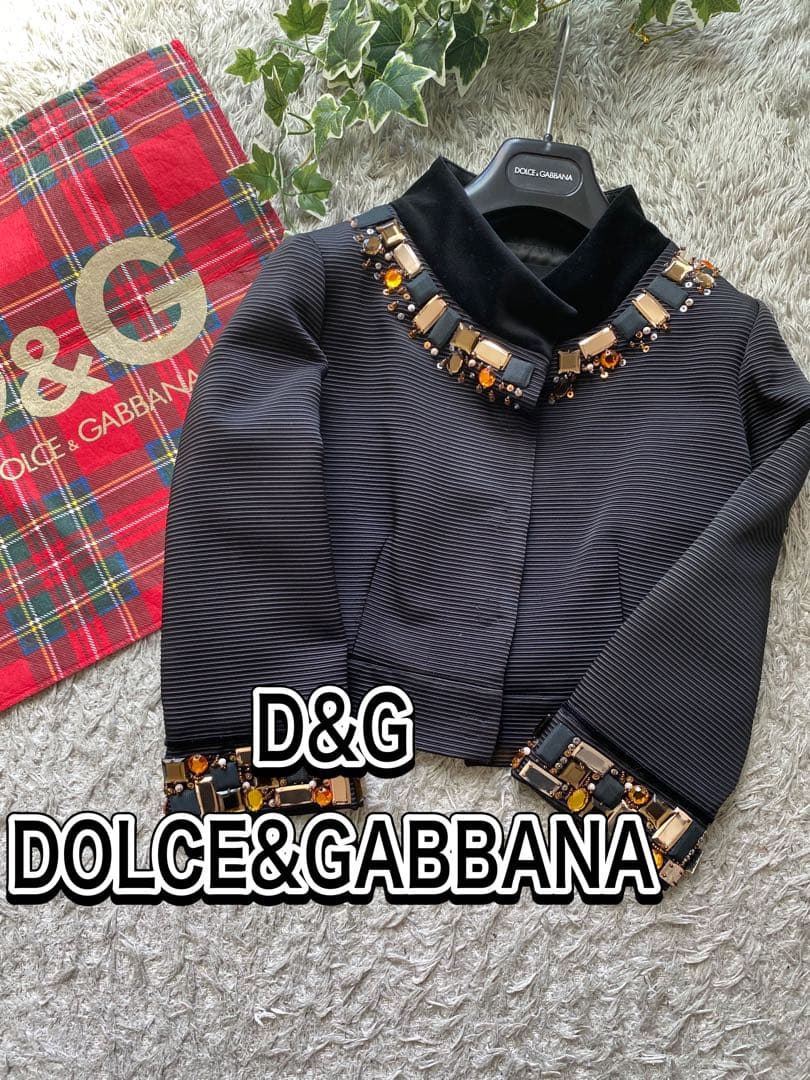 sahara　D&G DOLCE&GABBANA ノーカラー　ビジュー