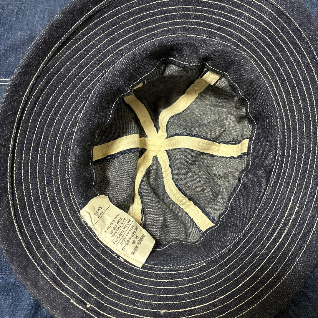 30s us army M-37 デニムハット　デッドストック