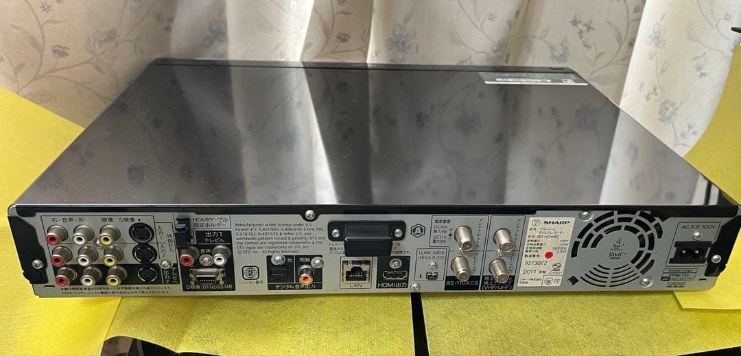 【動作◯】 シャープ ブルーレイレコーダー BD-HDW65