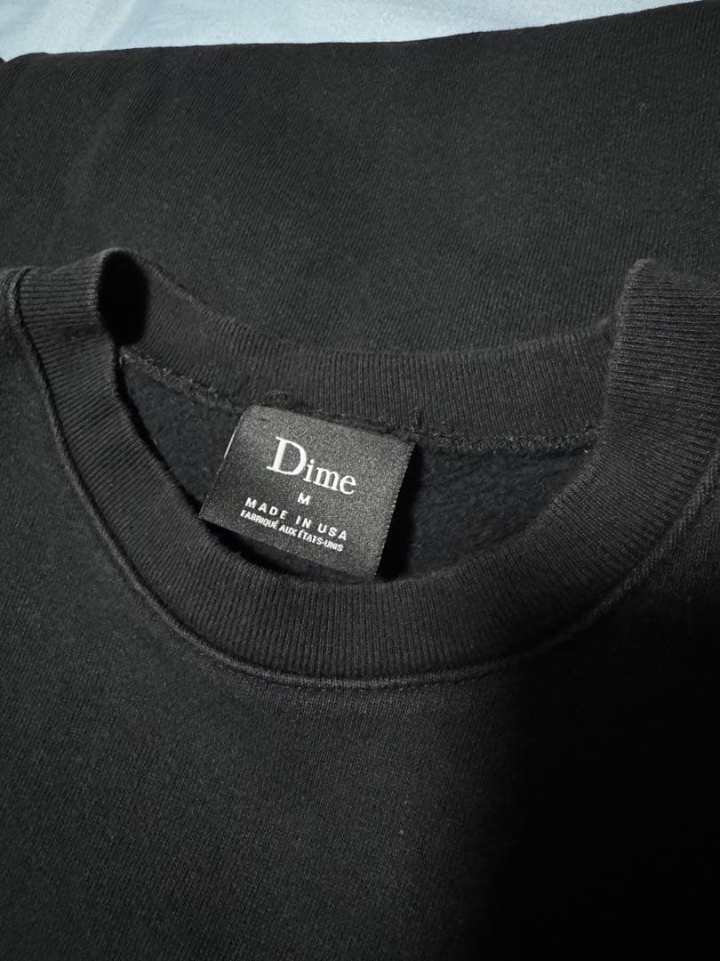 【最終価格】dime スウェット ダイム ブラック USA 【Mサイズ黒】