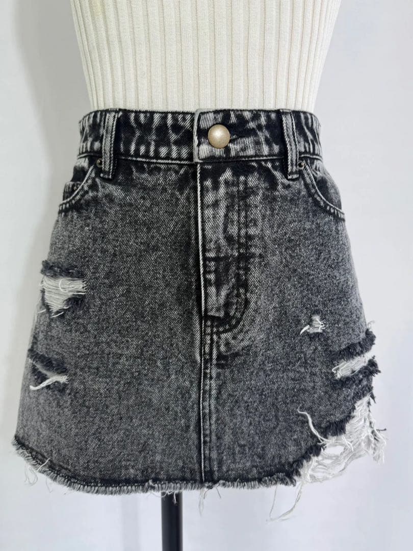 ❤︎即購入不可　DIANTE ケミカルウォッシュ　デニムスカート　グレー❤︎