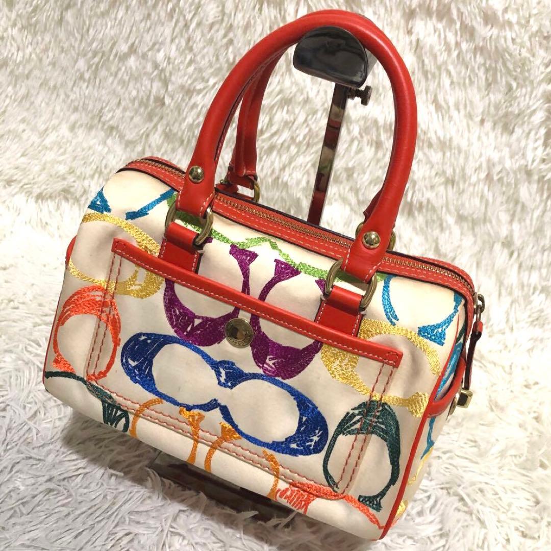 コーチ ハンドバッグ マルチカラー　シグネチャー