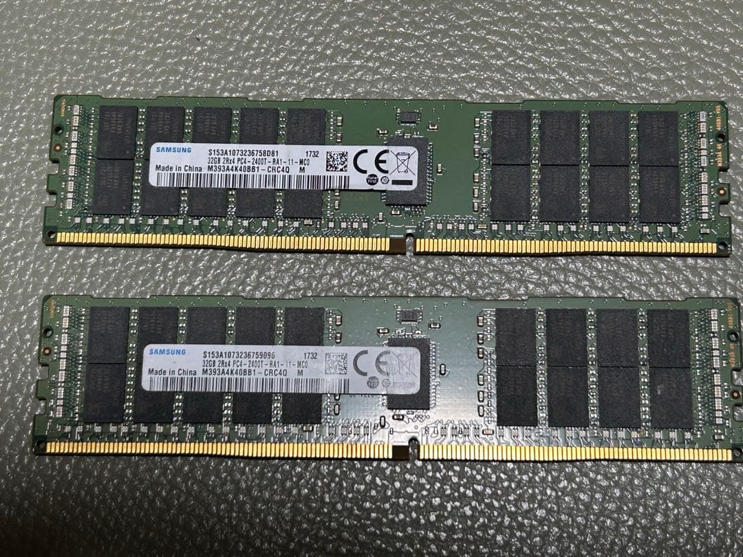 m*o様 計64GB(32GB×2枚) DDR4-2400T