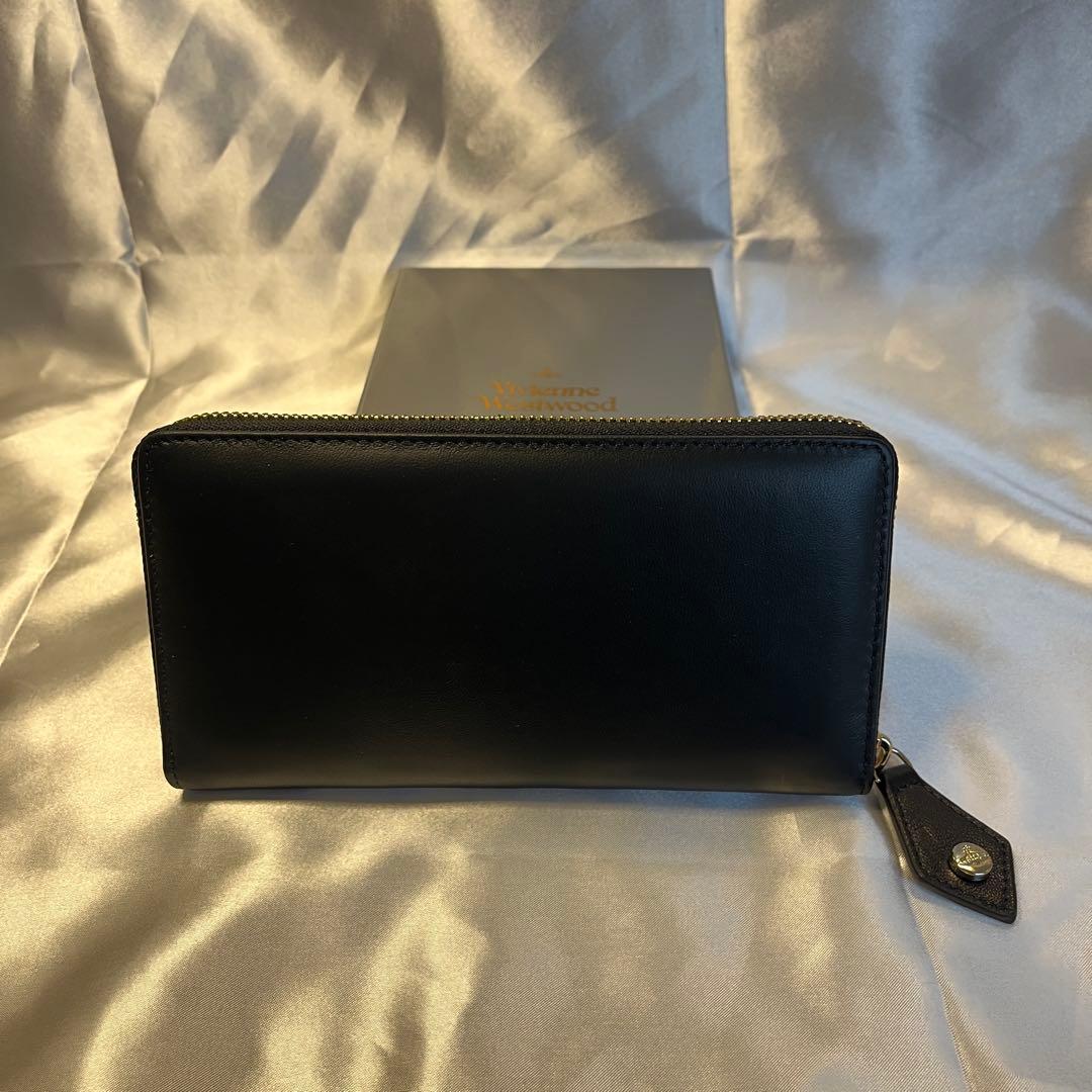 新品 Vivienne Westwood ブラック3色オーブ 長財布