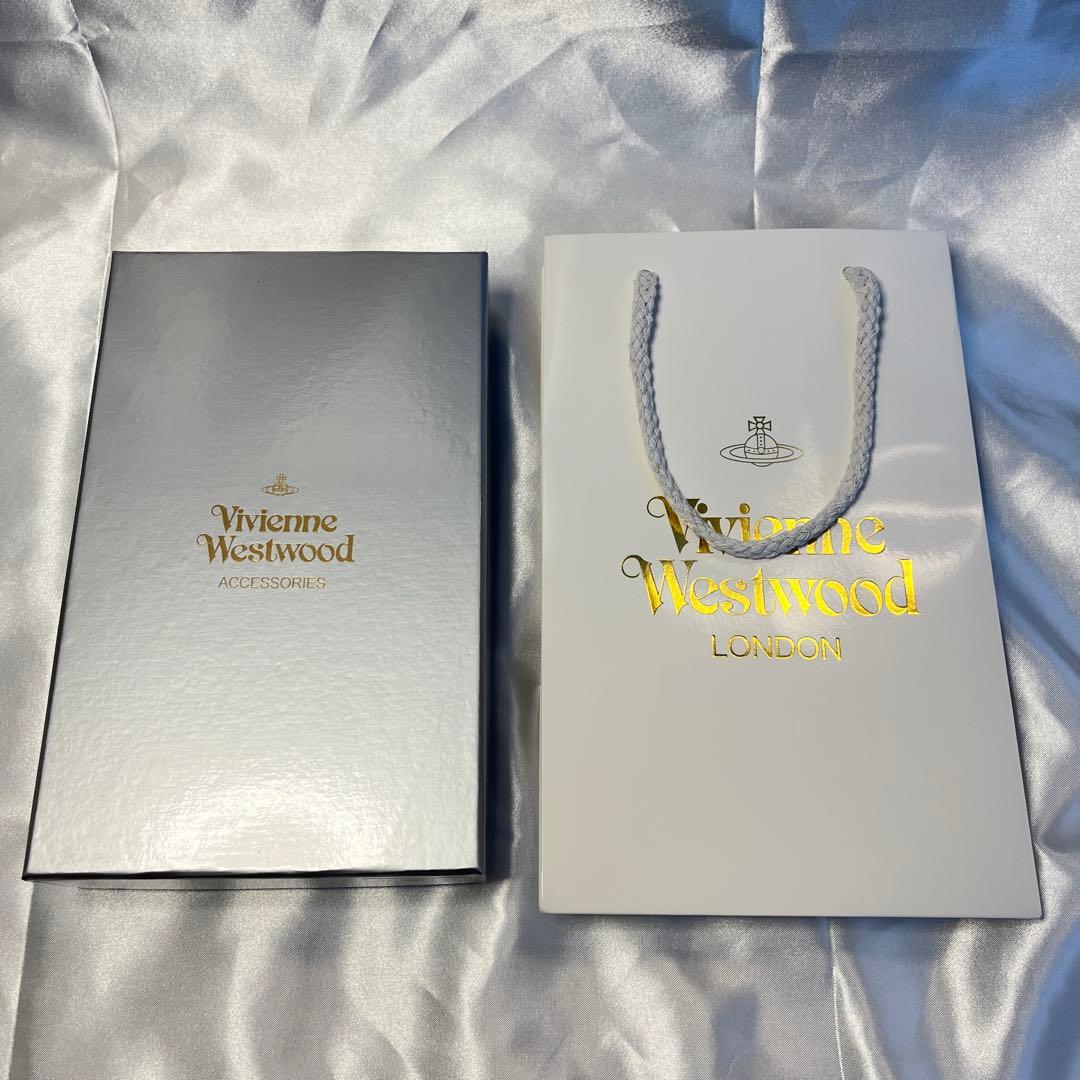 新品 Vivienne Westwood ブラック3色オーブ 長財布