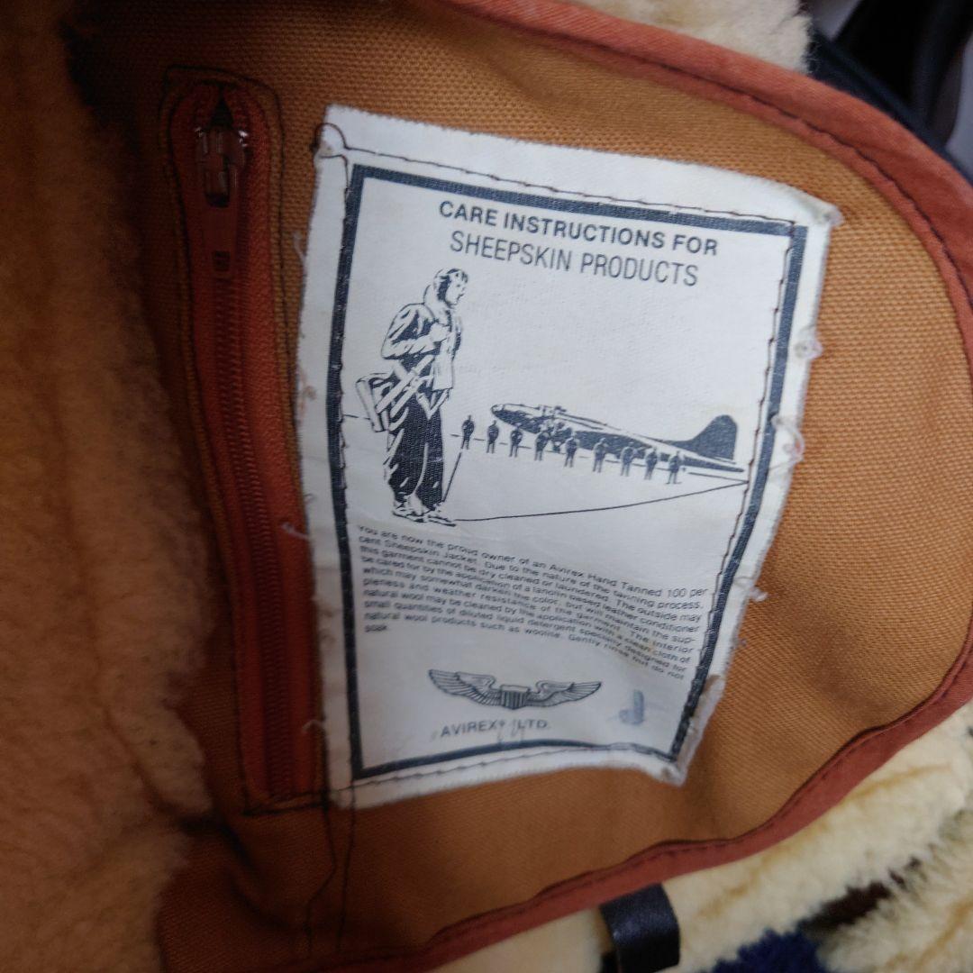 AVIREX TYPE B-3 フライトレザージャケット　Size:36