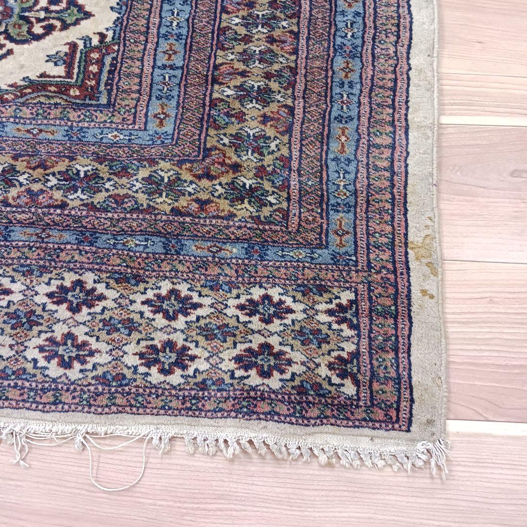 Y3202 パキスタン絨毯 ウール 手織り 180×128㎝