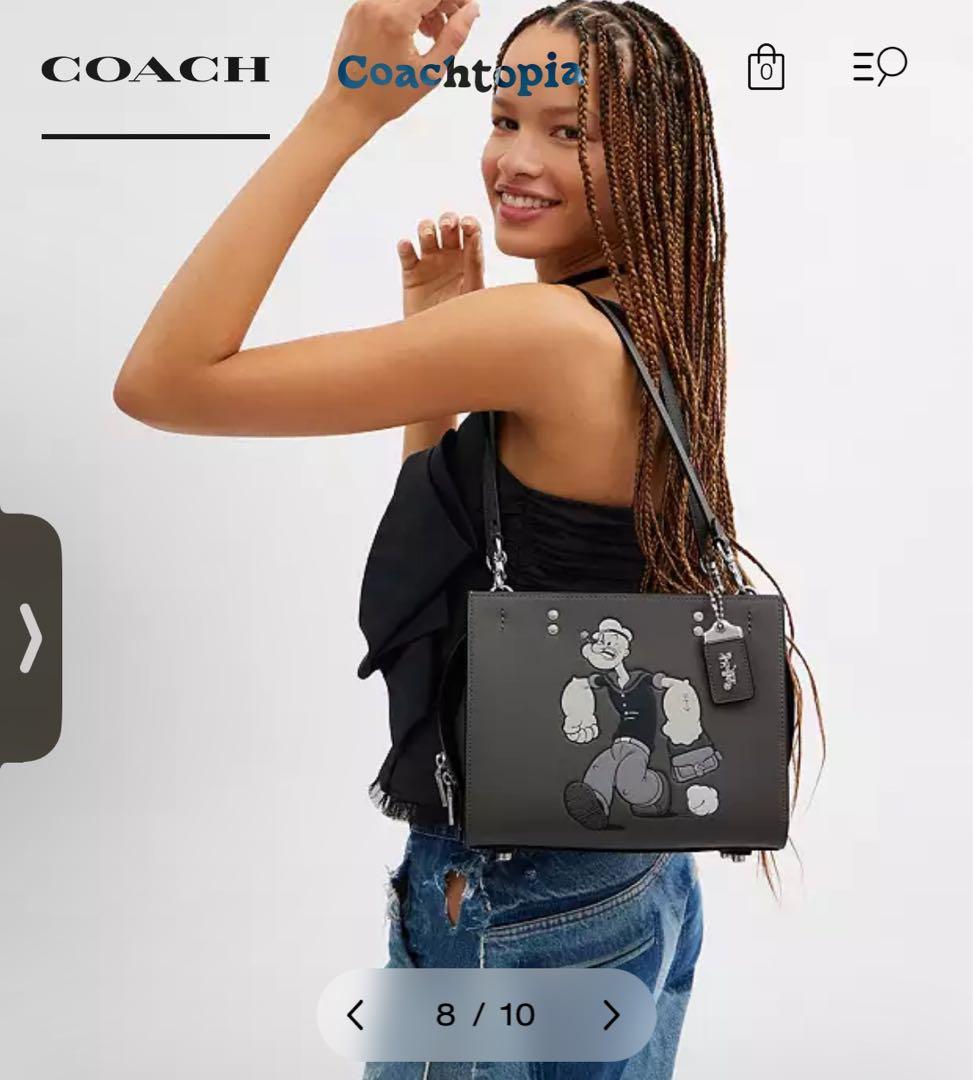 【本物・希少】COACHコーチローグ25ハンドバッグPOPEYEポパイ3way