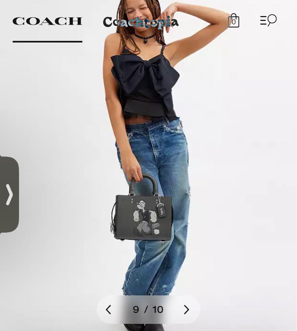 【本物・希少】COACHコーチローグ25ハンドバッグPOPEYEポパイ3way