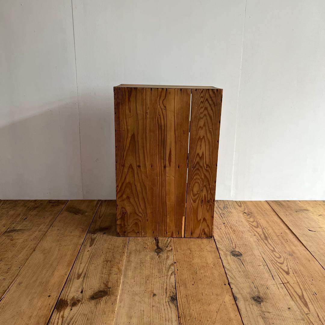 アンティーク 仕切り棚 チェスト 食器棚 書類棚 無垢材 無塗装 z842