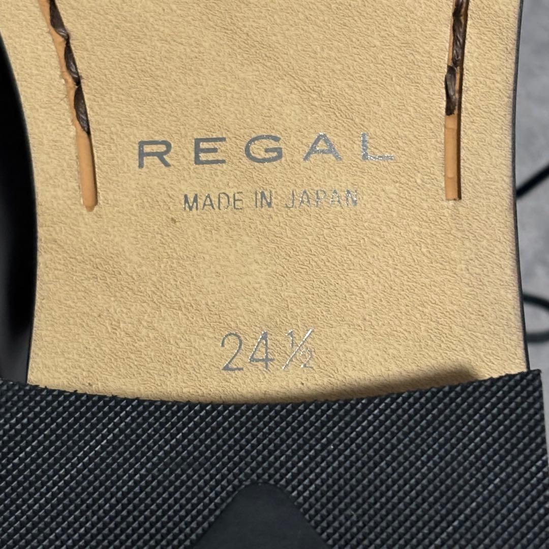 未使用級　リーガル　ビジネスシューズ　052S　ストレートチップ　黒　2274