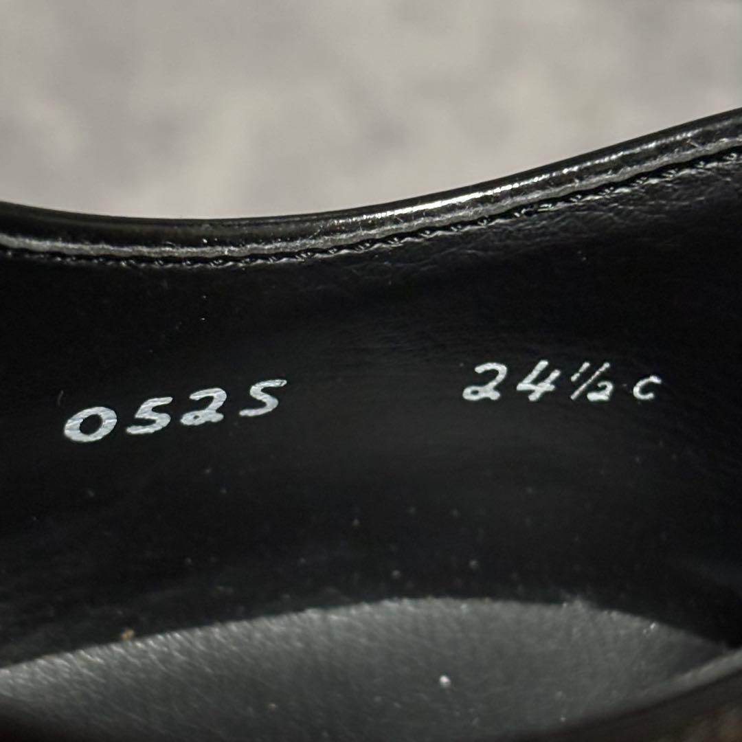 未使用級　リーガル　ビジネスシューズ　052S　ストレートチップ　黒　2274