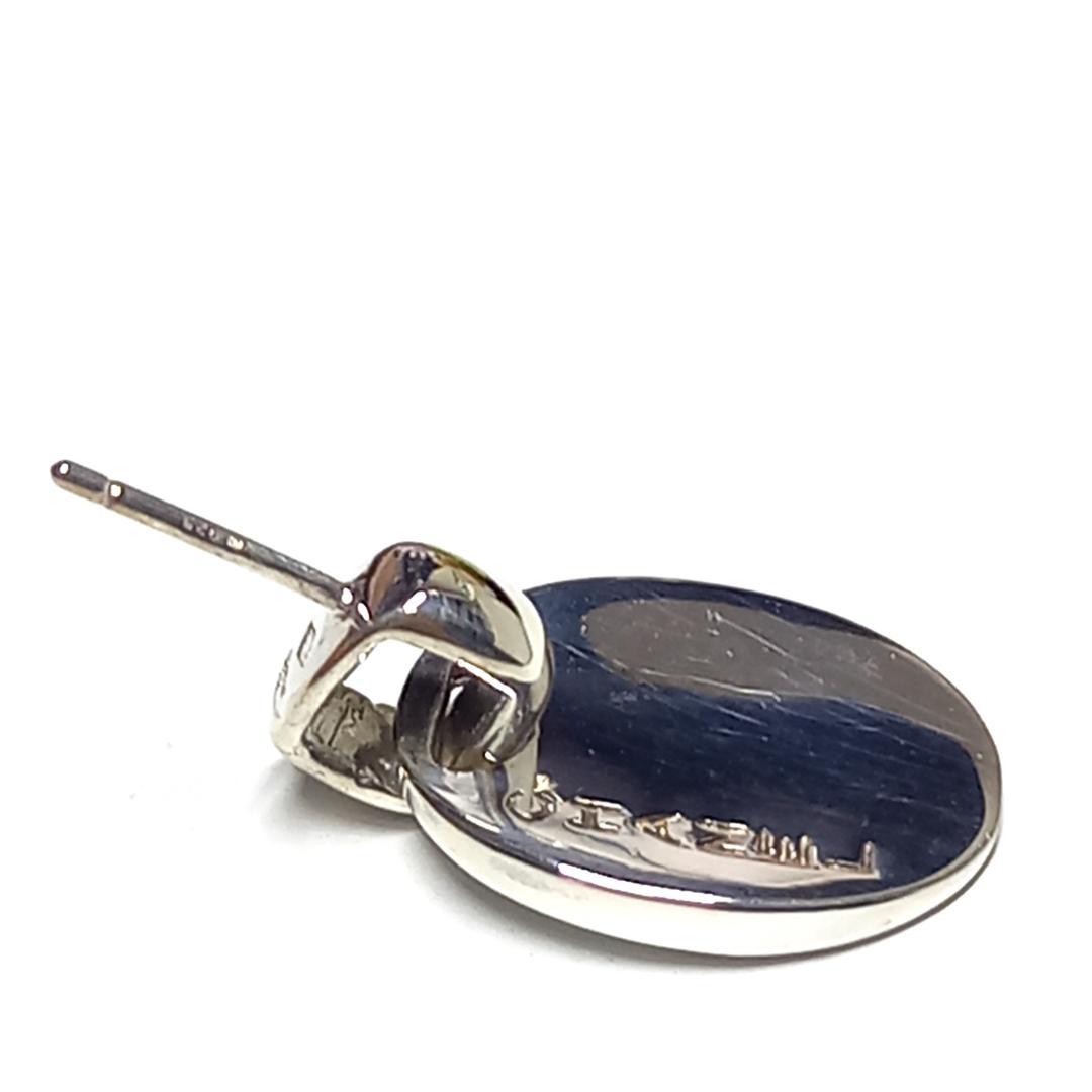 新品仕上げ シャネル ピアス オーバル スイング シルバー 925 片耳 片方