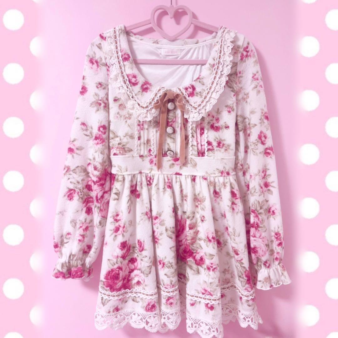 ♡ LIZLISA リズリサ 花柄 ワンピース 平成レトロ 姫系 姫ギャル ♡