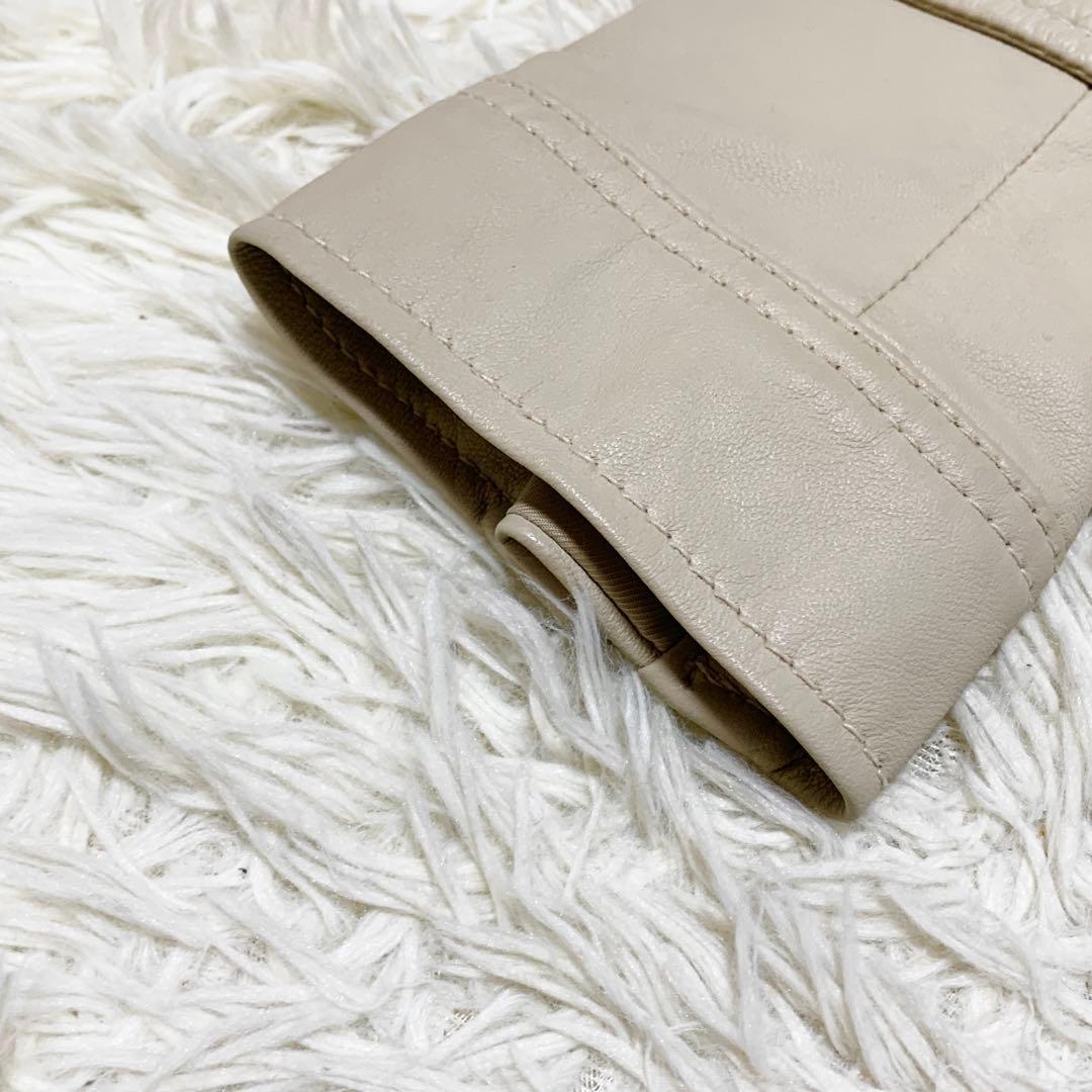 UNTITLED アンタイトル　ラムレザージャケット　ノーカラージャケット