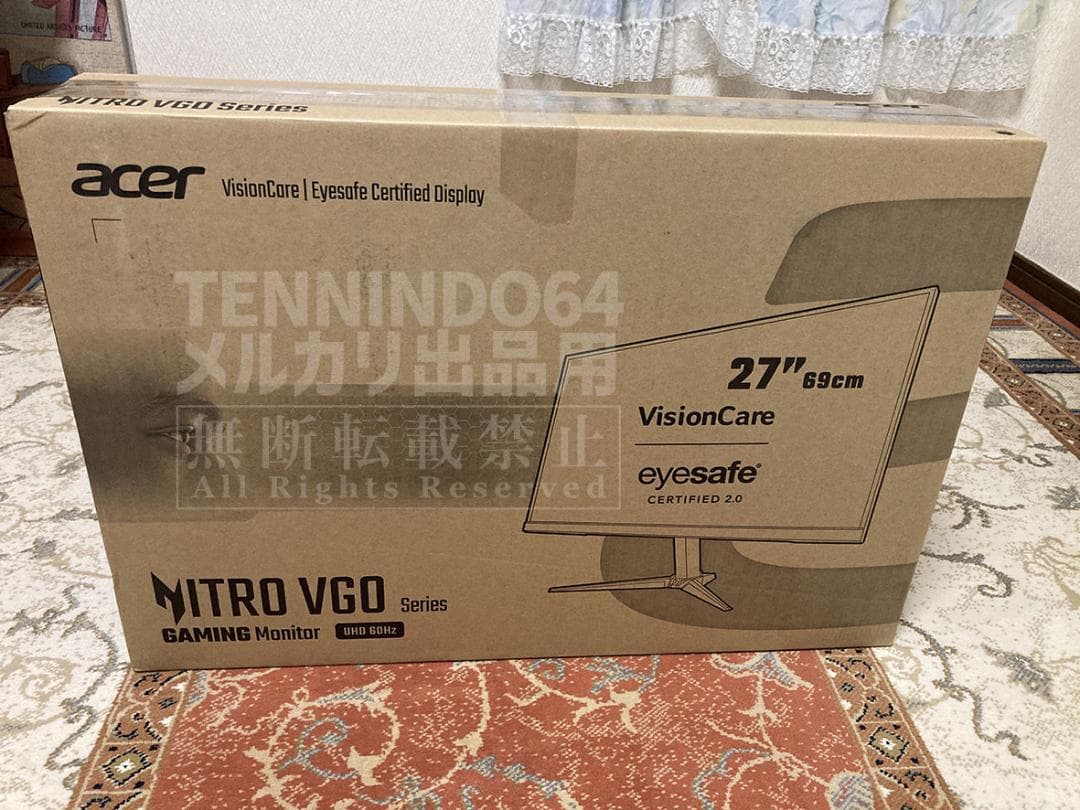 Acer NITRO VGO 27インチゲーミング4Kモニタ 美品