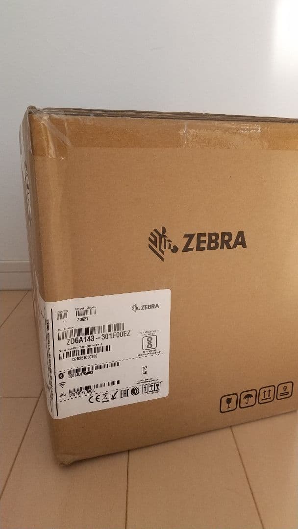 美品未使用品：ゼブラ ZEBRA ZD621 熱転写デスクトッププリンター