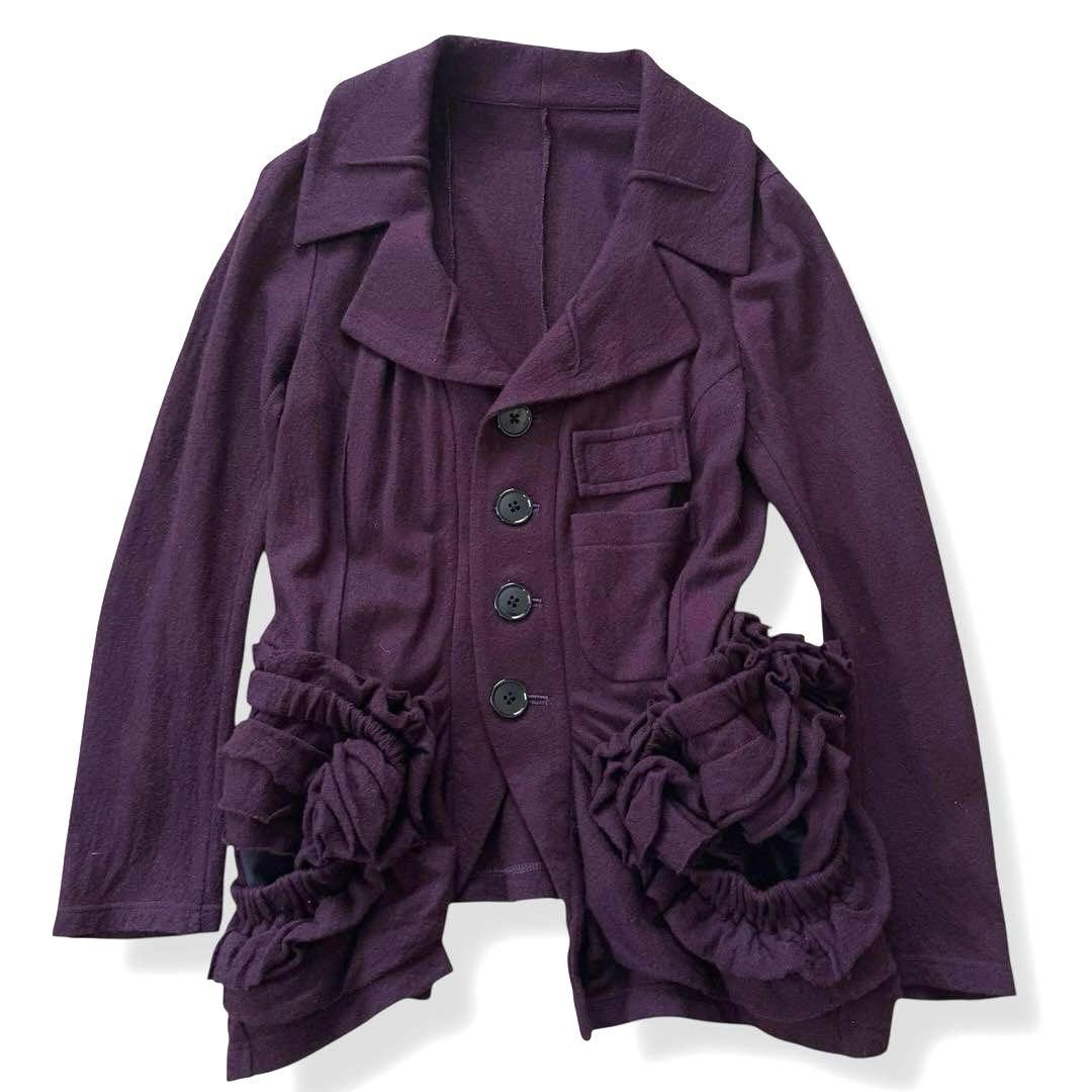 PDM コムデギャルソン ジャケット 変形 ウール パープル Mサイズ