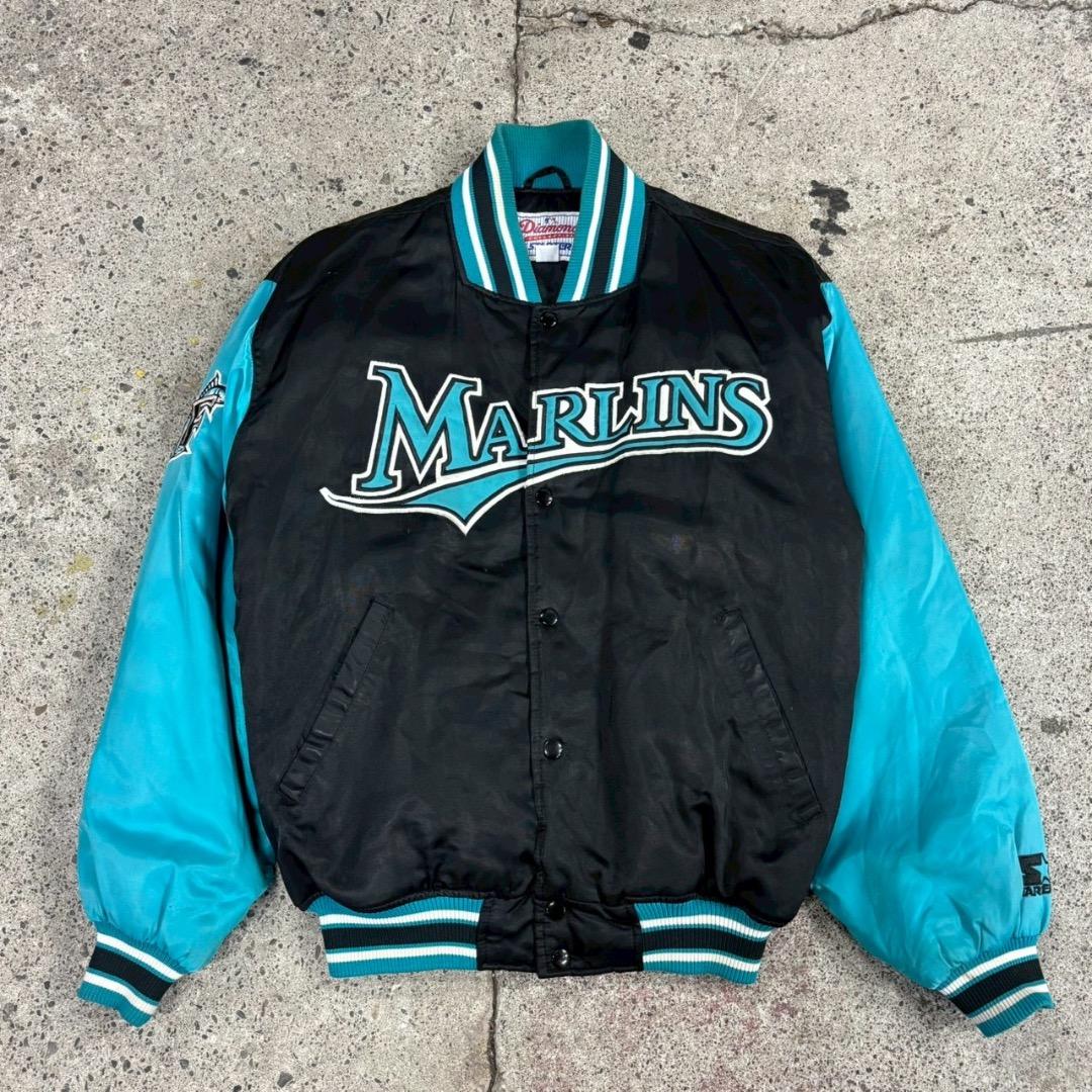 ジャケット・アウター 90s STARTER MLB Florida Miami Marlins