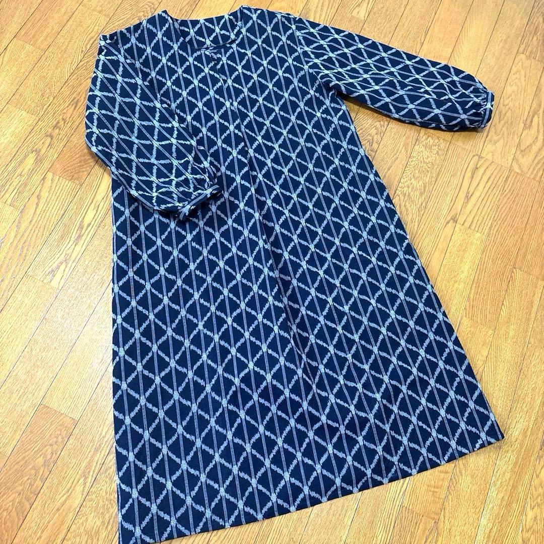 着物リメイク　筑紫ゆうき　ロングワンピース(297)