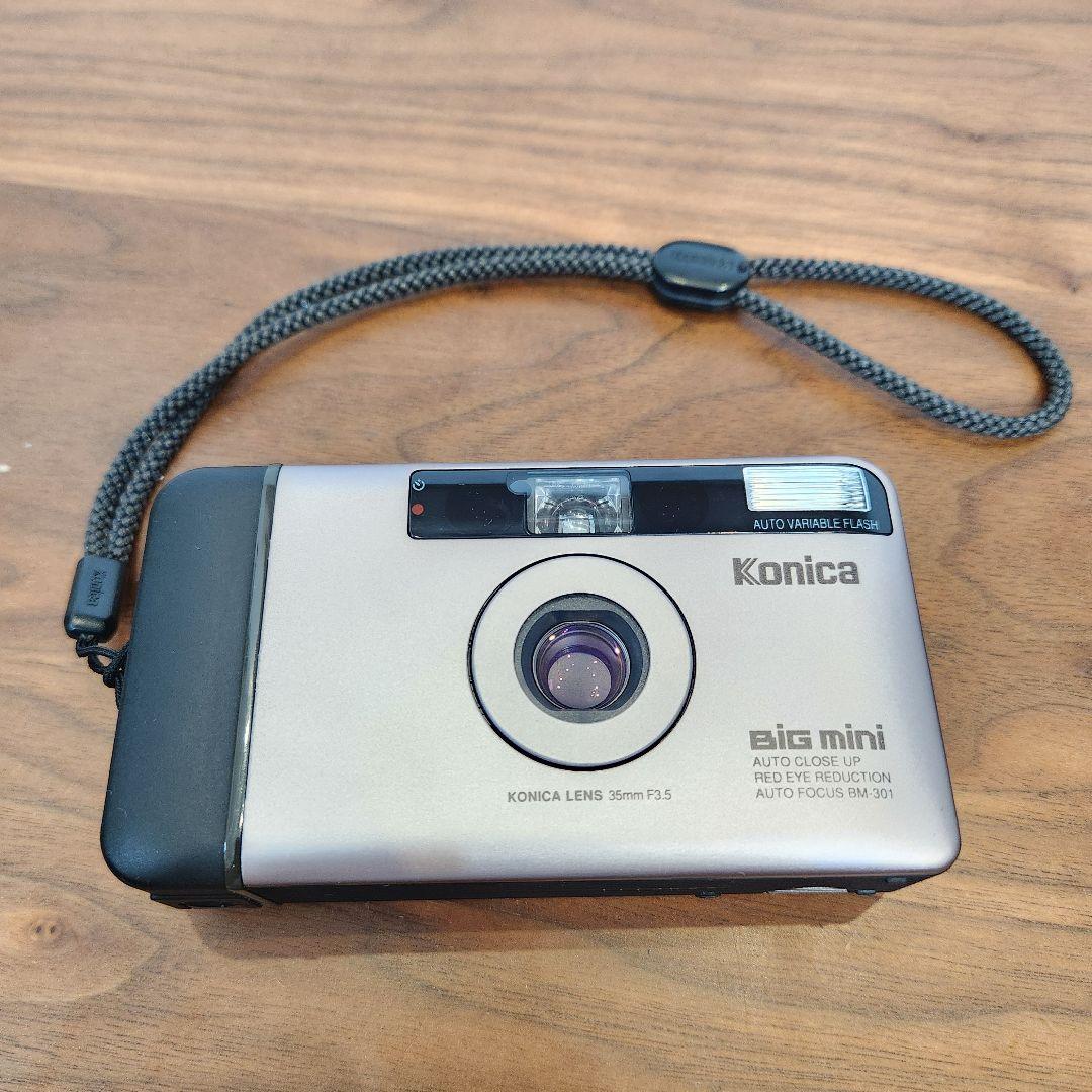 概ね美品　コニカ KONICA BIG mini BM-301 うっすらピンク？