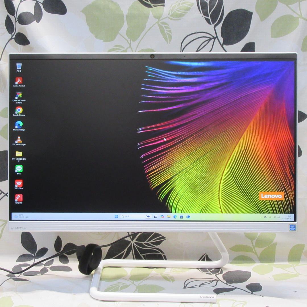 人気の白！Win11公式対応CPU/新品SSD480/メ8/カメラ/DVD/無線