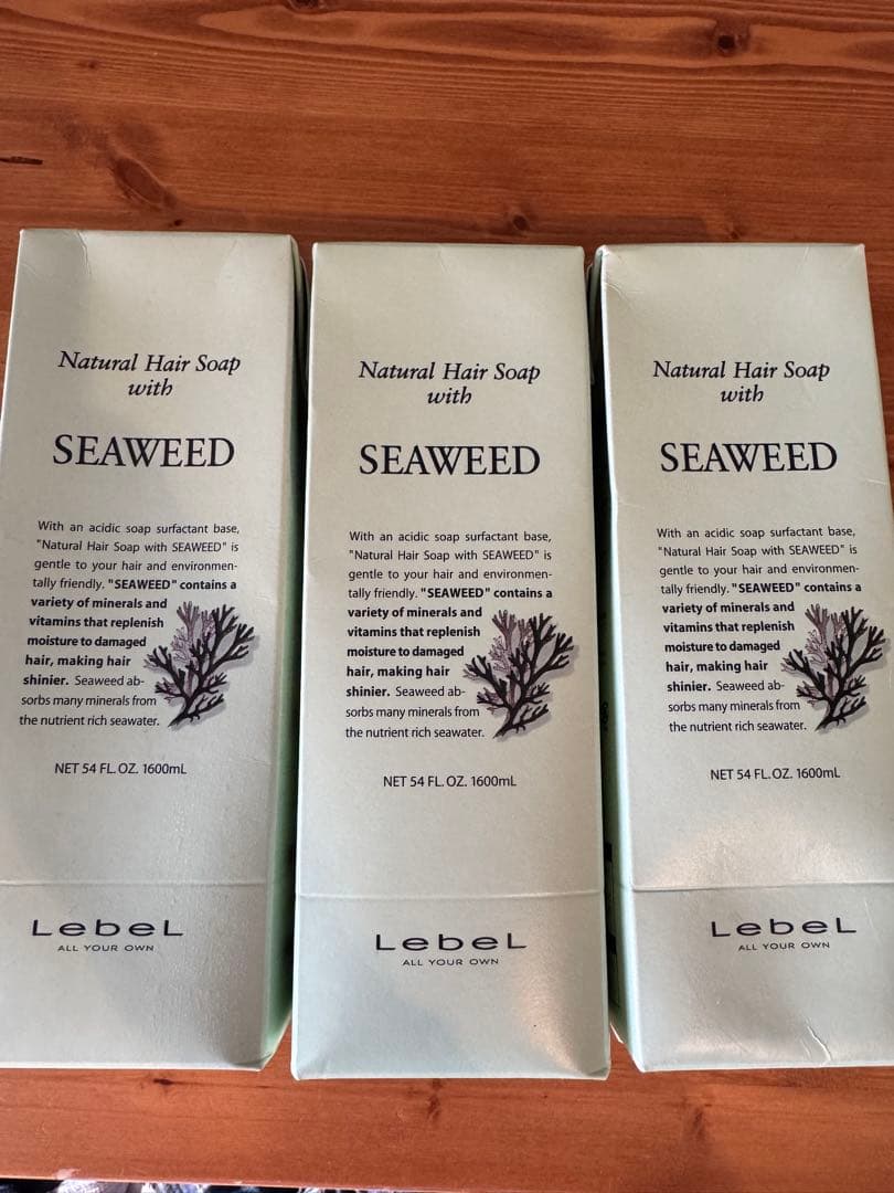 1600ml SW 3本セット ウィズ ナチュラルヘアソープ ルベル