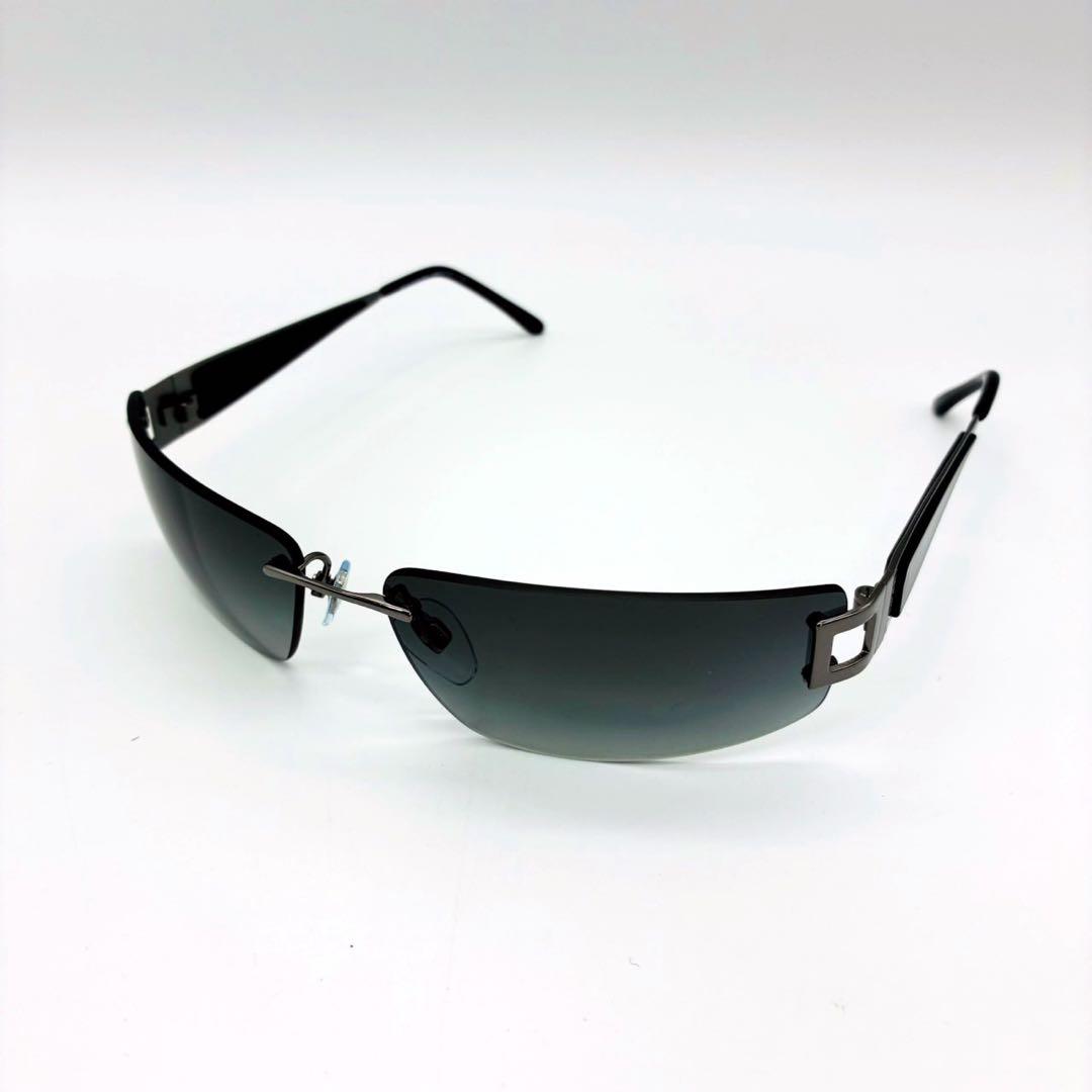 BVLGARI ブルガリ サングラス リムレス グラデーション イタリア製 黒