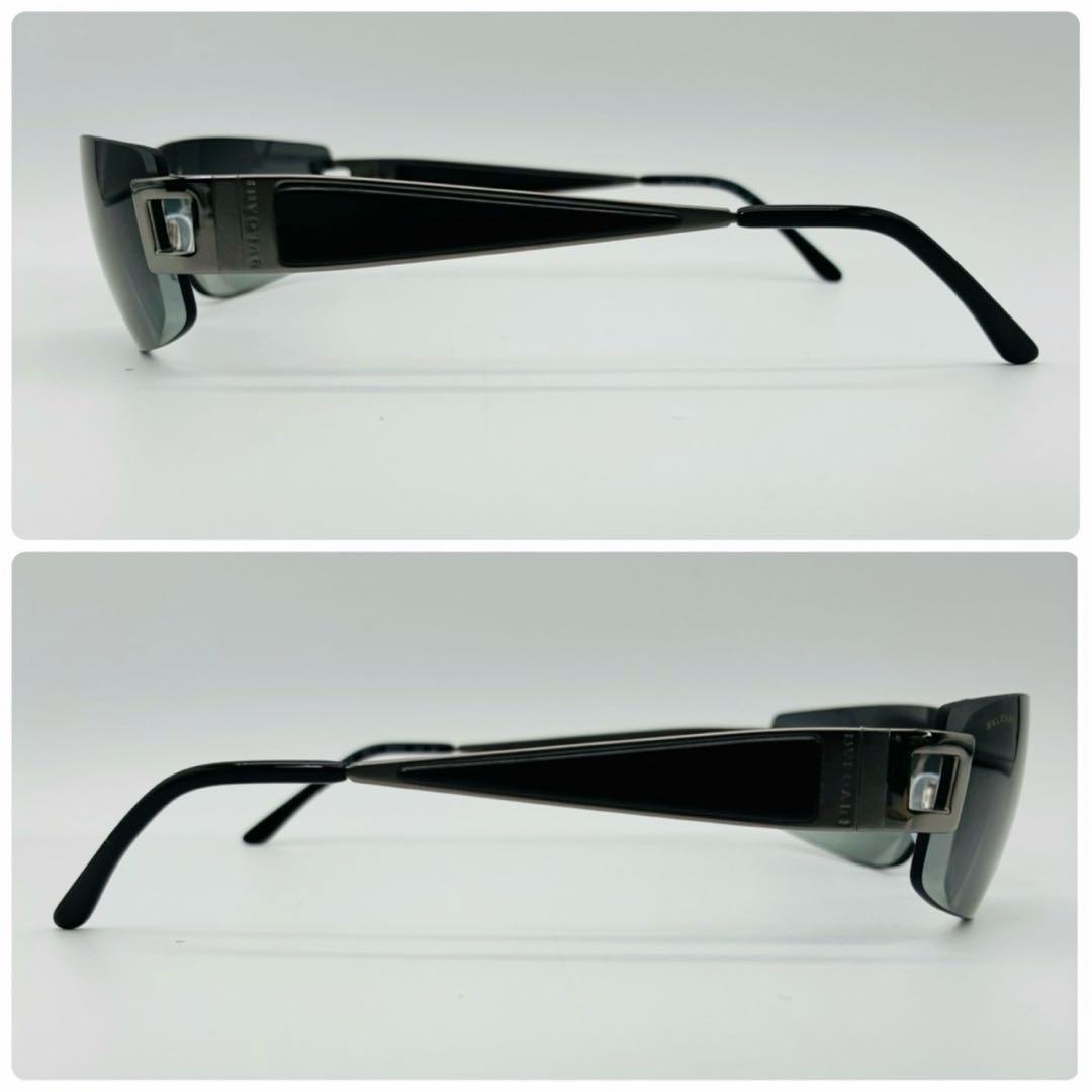 BVLGARI ブルガリ サングラス リムレス グラデーション イタリア製 黒