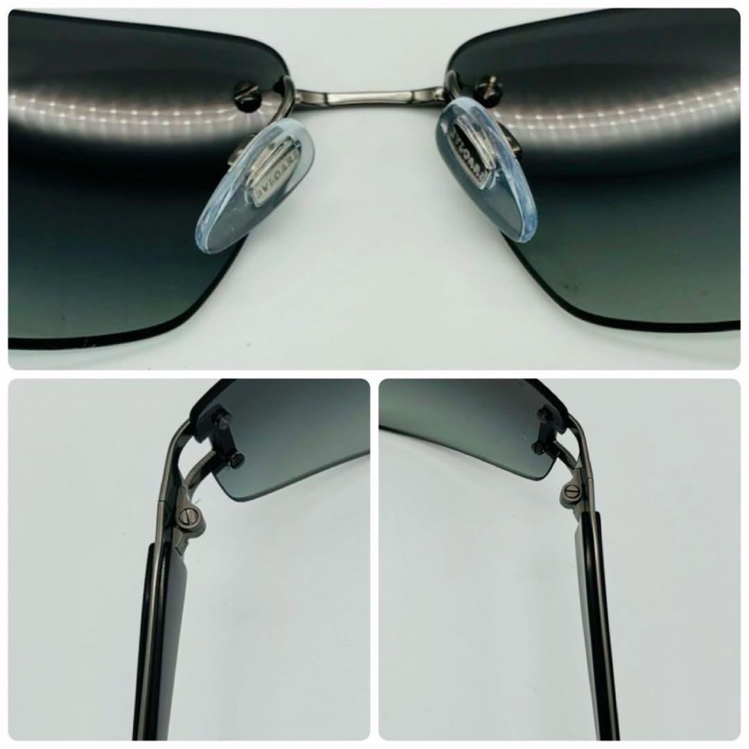 BVLGARI ブルガリ サングラス リムレス グラデーション イタリア製 黒