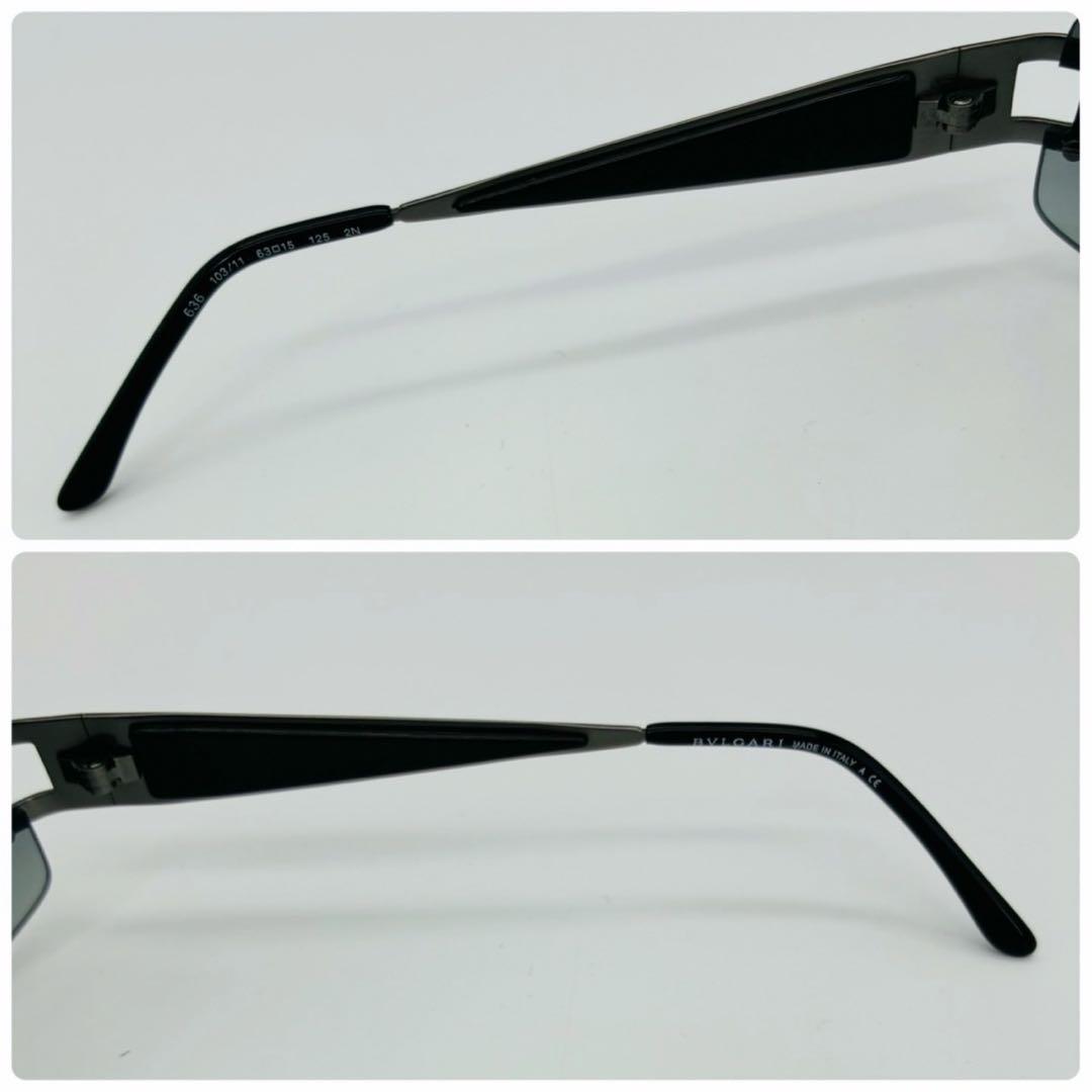 BVLGARI ブルガリ サングラス リムレス グラデーション イタリア製 黒
