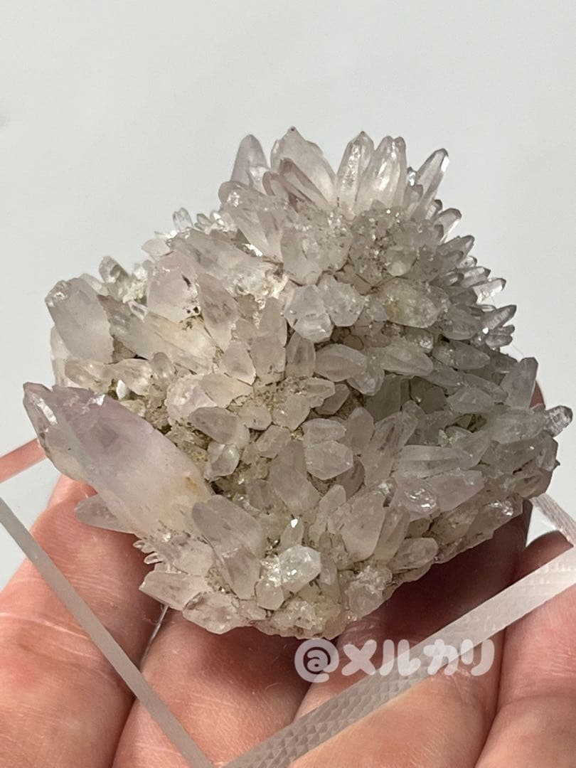 国産鉱物　鉛沢（浦の谷）　紫水晶クラスター