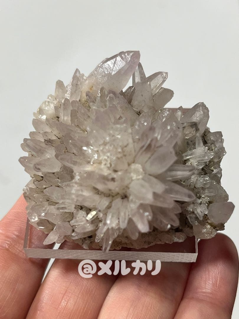 国産鉱物　鉛沢（浦の谷）　紫水晶クラスター