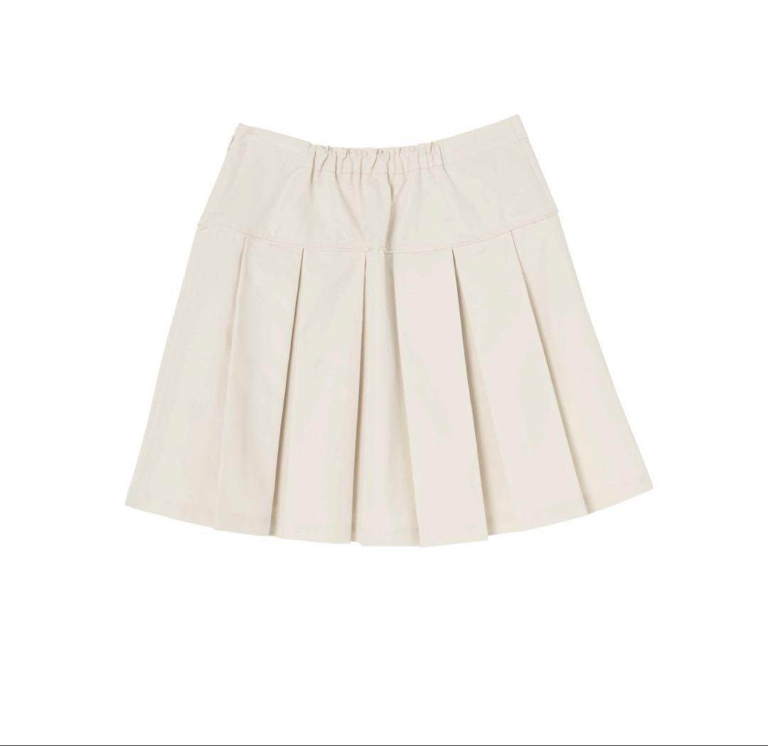 美品　Herlipto Pleated Mini Skirt ベージュ　S