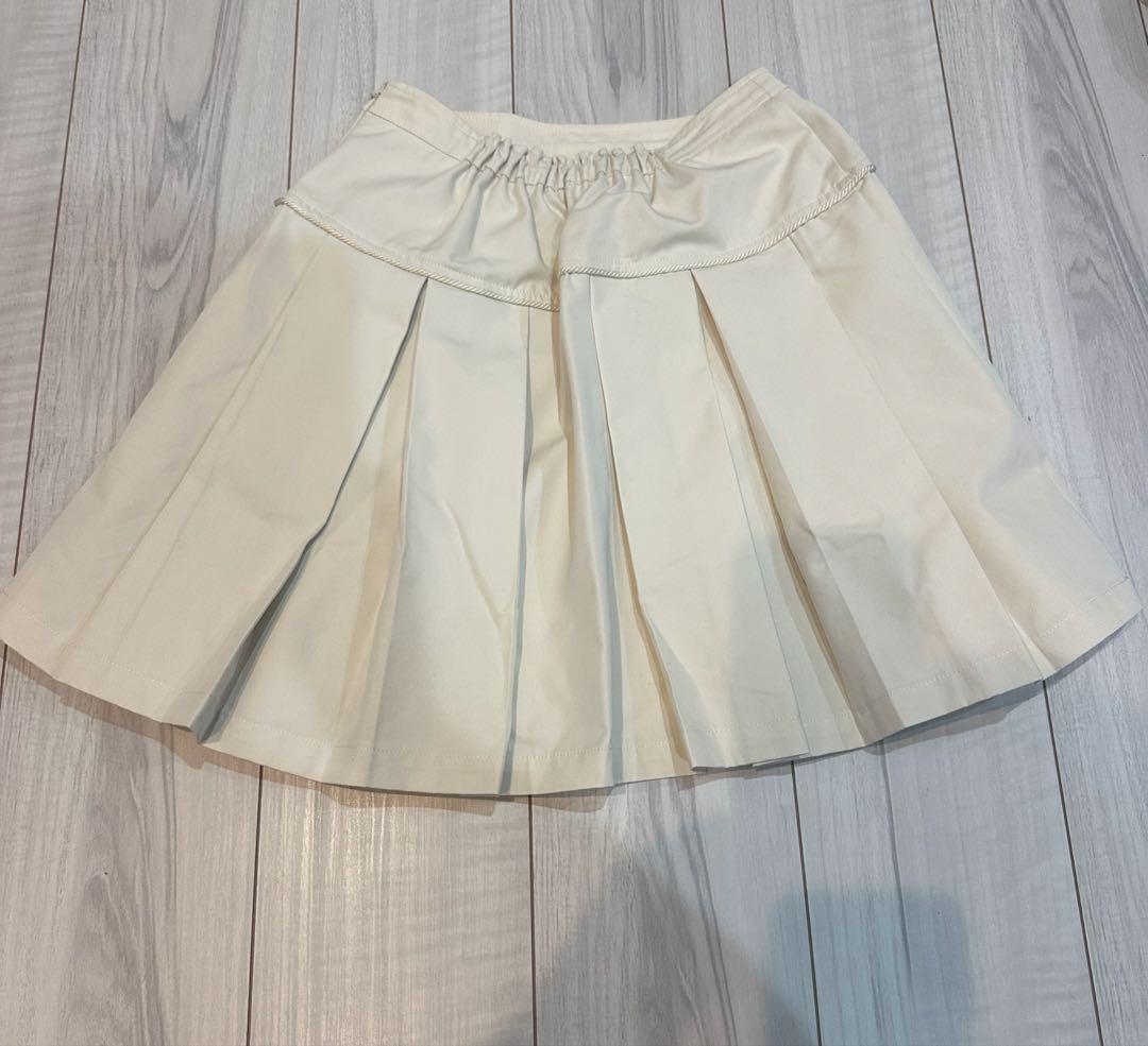 美品　Herlipto Pleated Mini Skirt ベージュ　S