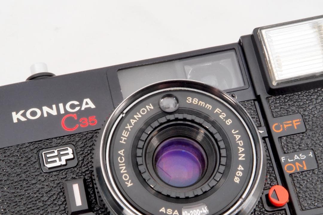 Konica C35 EF 分解整備済 正常動作 ストロボ発光 保証付き 651