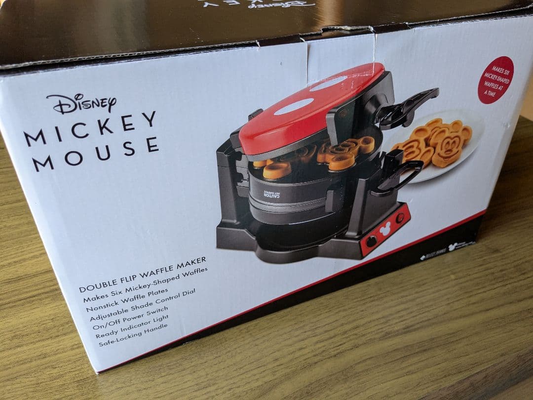 最終値下げ　日本未発売　ディズニー90周年記念　ミッキー　ワッフルメーカー