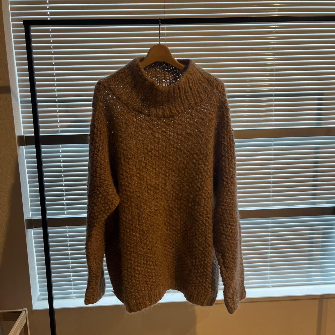 トップス SEEALL HAND OVERSIZED HIGH NECK SWEATER