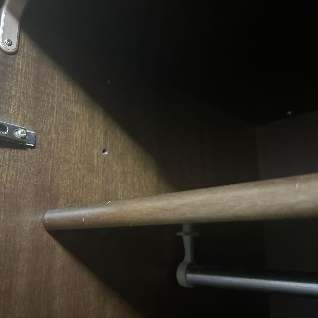 婚礼家具 ワードローブ 洋服タンス 大塚家具 両開き たのメル便 棚板高さ調節可