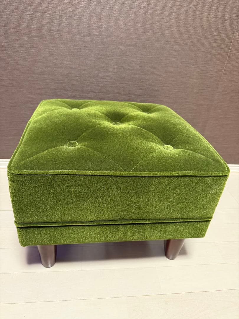 KARIMOKU60 カリモク　オットマン モケットグリーン