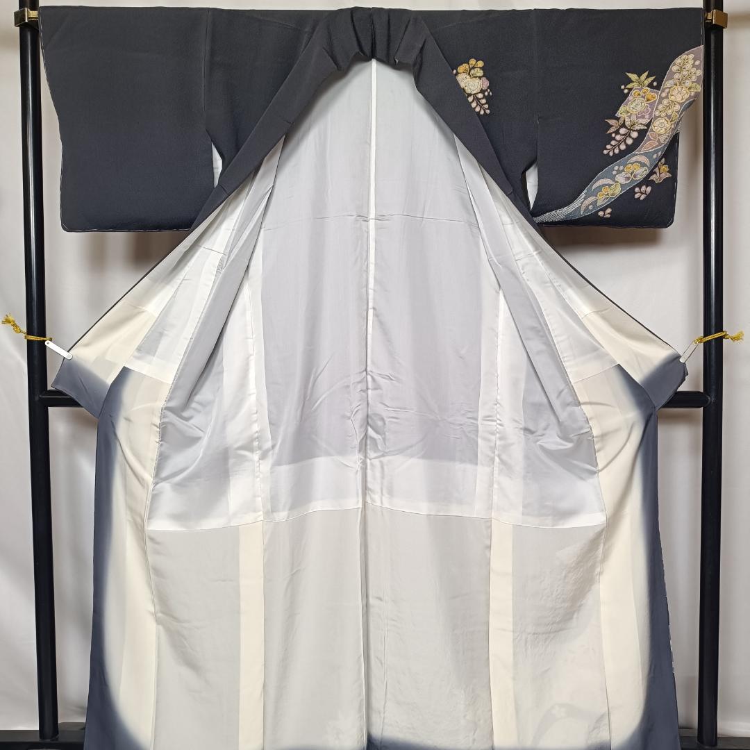 ◆2209◆訪問着　翠山工房 　身丈：163　袷　落款 辻が花　和装着物