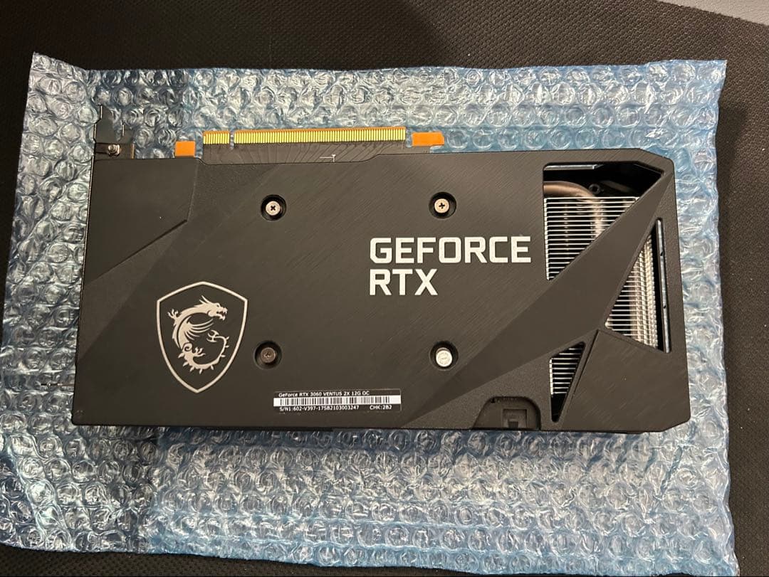 【ジャンク】MSI GeForce RTX 3060グラフィックボード