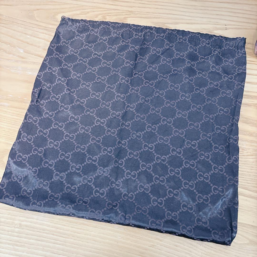 GUCCI グッチ GGキャンバス ショルダーバッグ 巾着袋 保存袋付