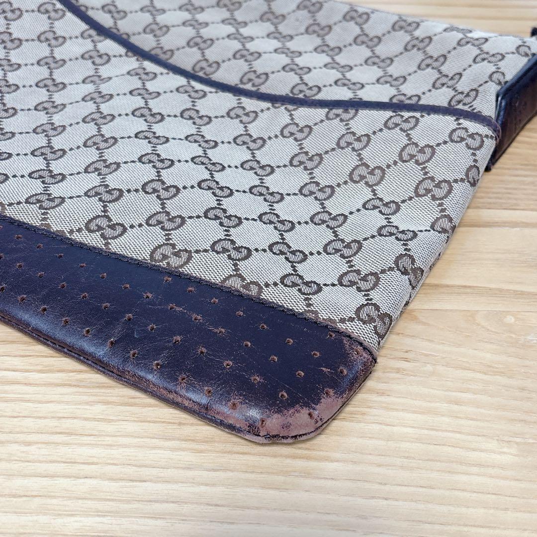 GUCCI グッチ GGキャンバス ショルダーバッグ 巾着袋 保存袋付