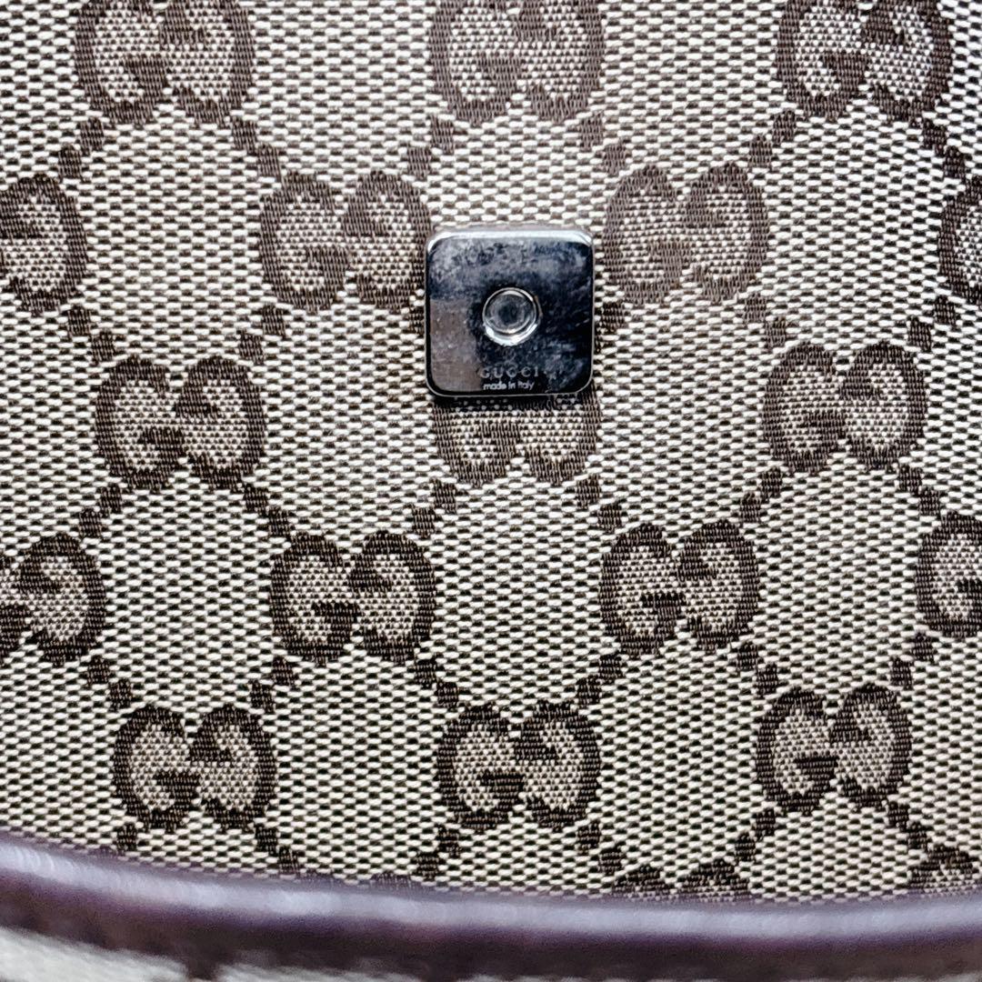 GUCCI グッチ GGキャンバス ショルダーバッグ 巾着袋 保存袋付