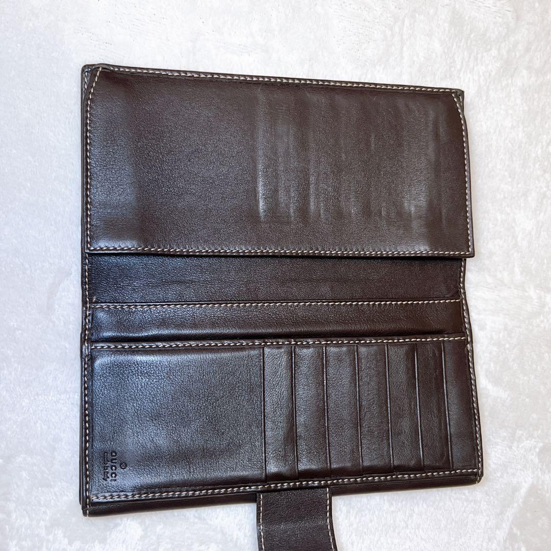 【極美品⭐︎】GUCCI 長財布 ラブリーハート GGキャンバス レザー ブラウン