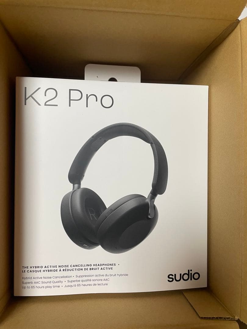 新品未使用品　Sudio k2 pro ワイヤレスヘッドホン ブラック