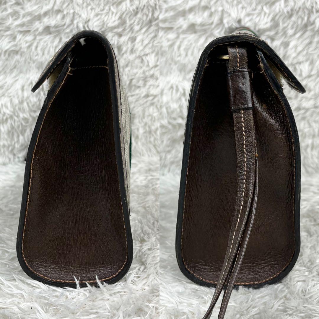 【極美品】オールドグッチ シェリーライン GGスプリーム クラッチバッグ